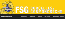 Tablet Screenshot of fsgcorcelles.ch